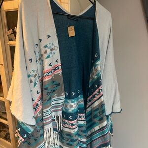 American Eagle Outfitters Multicolor Poncho
